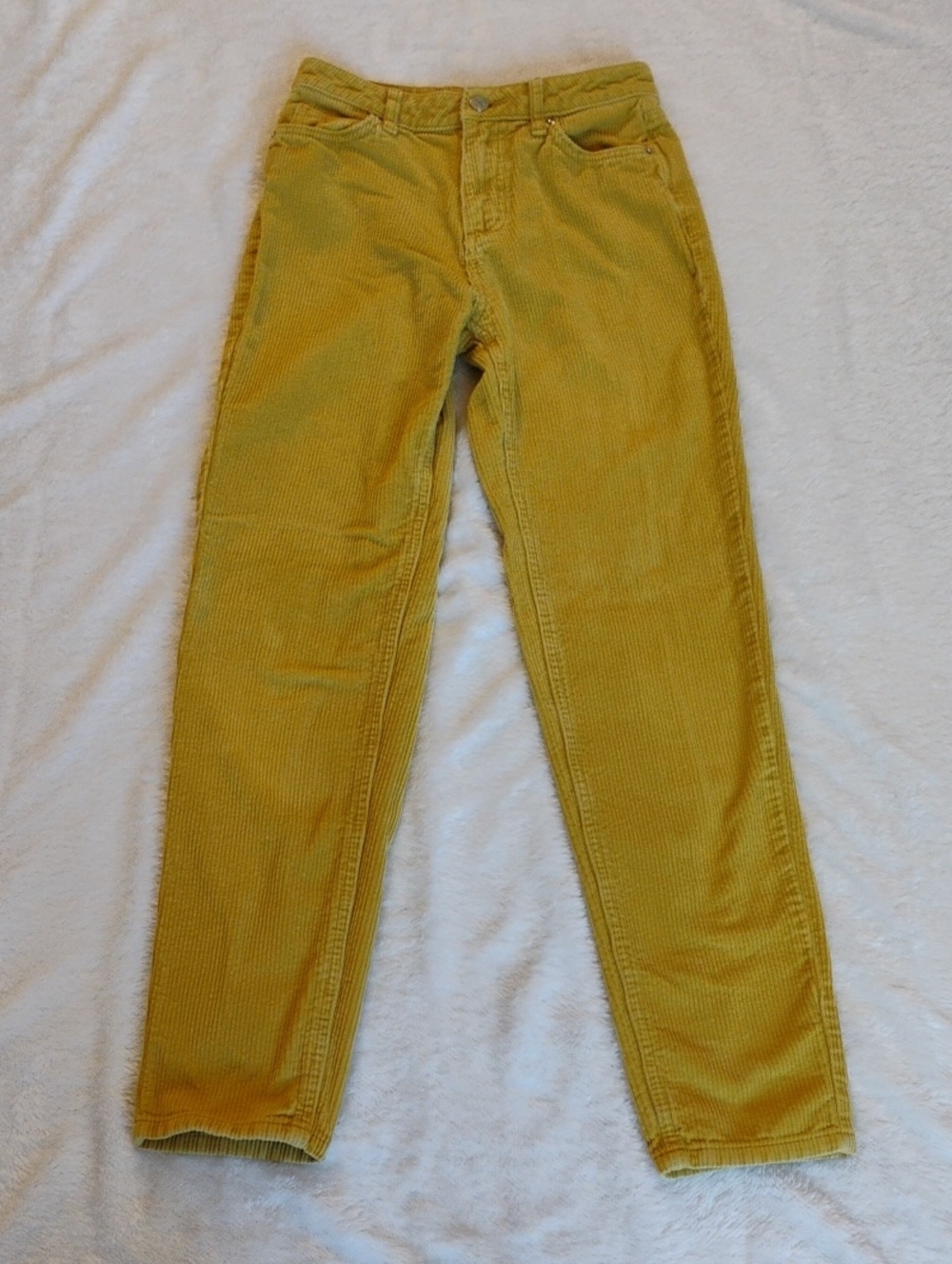 BDG Chartreuse Mom High Rise Corduroys